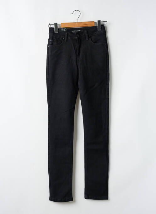 Jeans coupe slim stretch taille haute noir ONADO femme