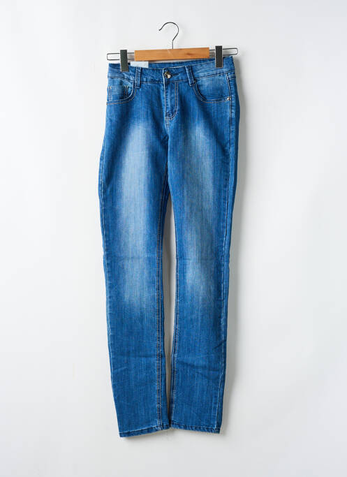 Jeans coupe slim stretch taille normale bleu ONADO femme