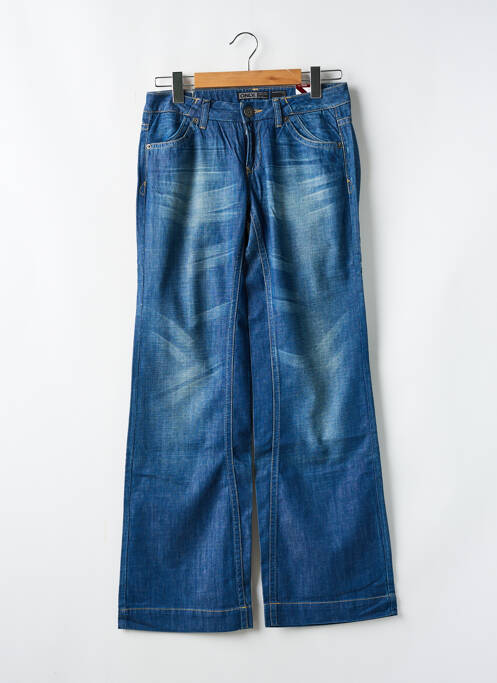 Jean coupe flare stretch taille basse bleu ONLY femme
