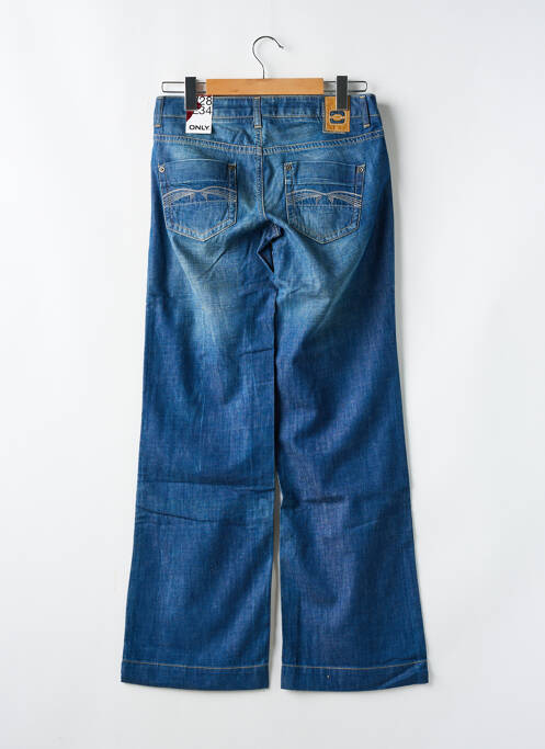 Jean coupe flare stretch taille basse bleu ONLY femme