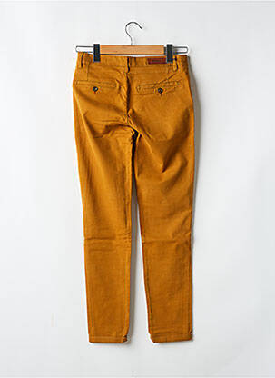 Pantalon chino tissage popeline taille normale marron REIKO femme