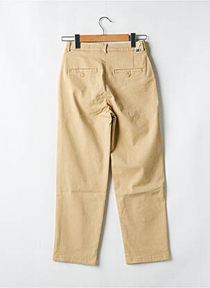 Pantalon chino tissage popeline taille normale beige REIKO femme