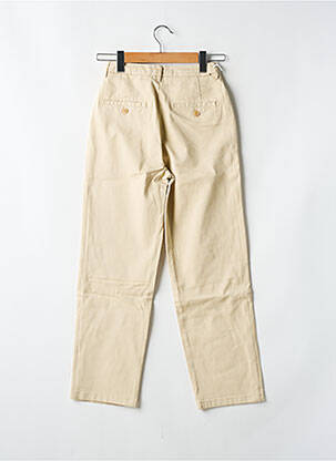 Pantalon chino tissage popeline taille normale beige REIKO femme