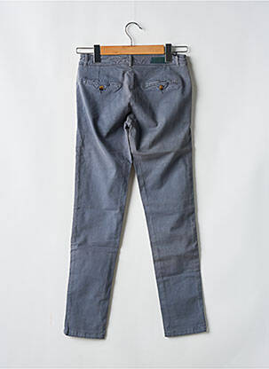 Pantalon chino tissage popeline taille normale gris REIKO femme