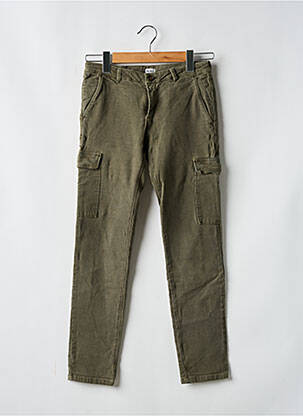 Pantalon cargo poches taille normale vert REIKO femme