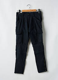 Pantalon cargo poches taille basse noir SCHOOL RAG femme