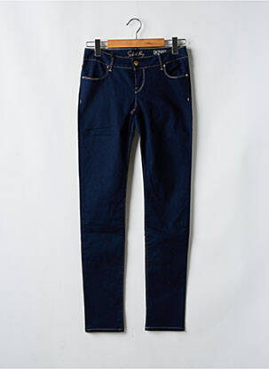 Jeans coupe slim stretch taille normale bleu SCHOOL RAG femme