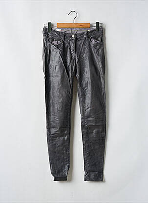 Pantalon slim tissage enduit taille normale gris WAS femme
