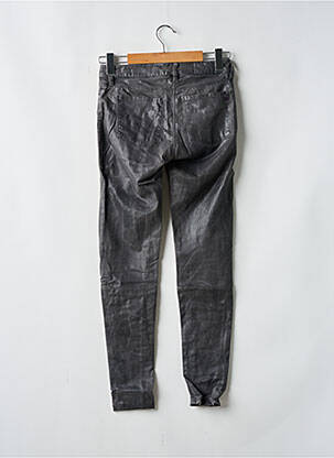 Pantalon slim tissage enduit taille normale gris WAS femme