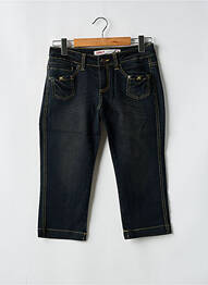 Pantacourt stretch taille normale bleu ONLY femme