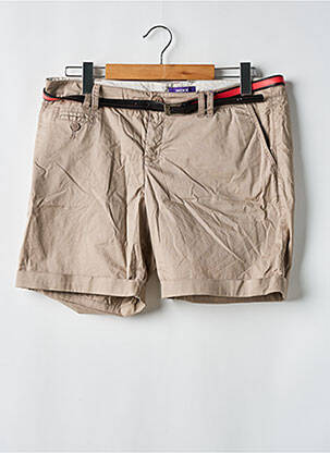 Short fermeture zippée sous rabat boutonné taille normale marron MEXX femme