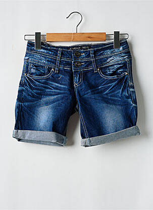 Short tissage denim taille normale bleu KELLY BELL femme