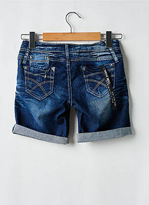 Short tissage denim taille normale bleu KELLY BELL femme
