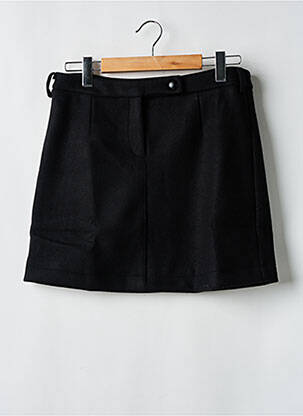 Jupe courte coupe droite noir CALIE femme
