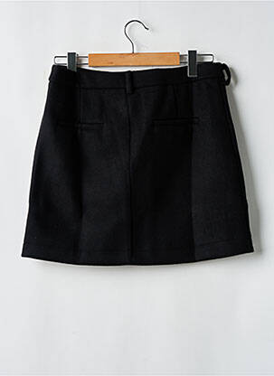 Jupe courte coupe droite noir CALIE femme