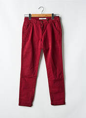 Pantalon chino rouge fonce REIKO pour femme seconde vue