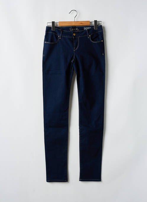 Jeans coupe slim stretch taille normale bleu SCHOOL RAG femme