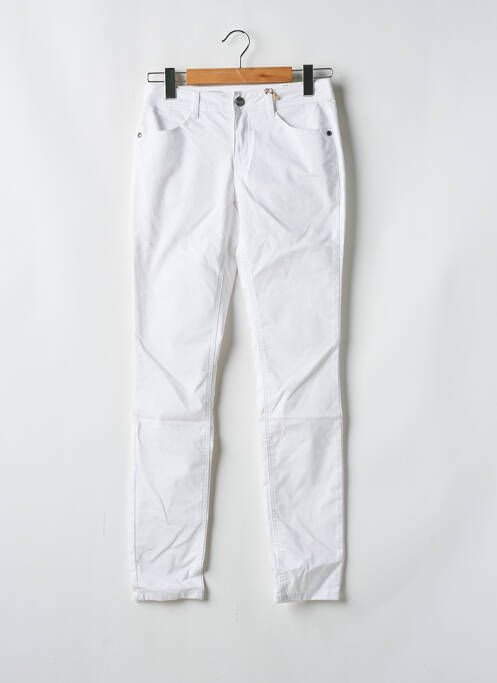 Pantalon slim tissage popeline taille normale blanc STREET ONE femme