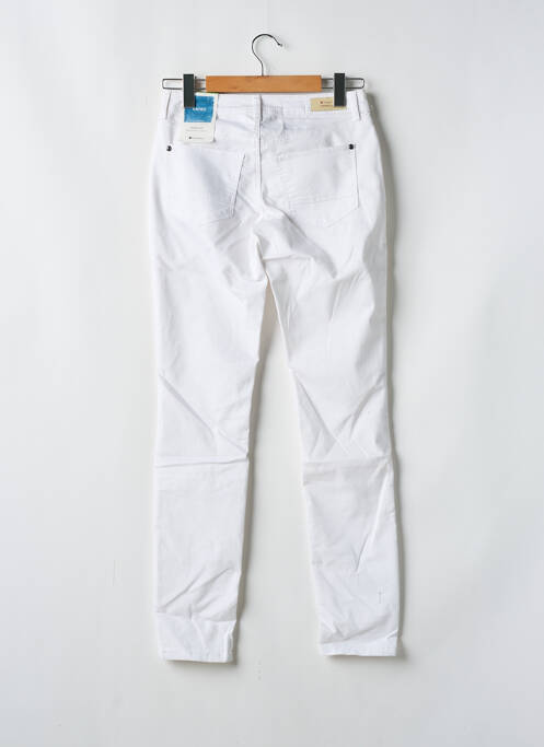 Pantalon slim tissage popeline taille normale blanc STREET ONE femme