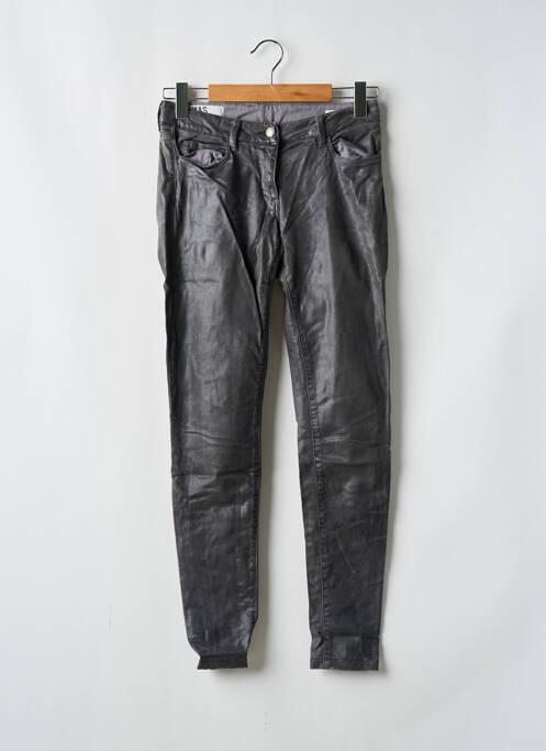 Pantalon slim tissage enduit taille normale gris WAS femme