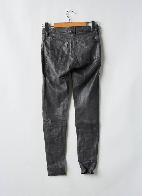 Pantalon slim tissage enduit taille normale gris WAS femme