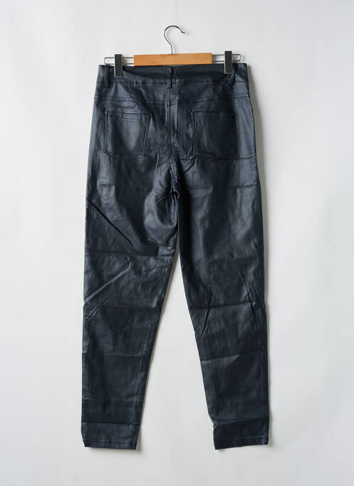 Pantalon slim tissage enduit taille normale noir WORLD FASHION femme