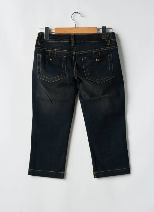 Pantacourt stretch taille normale bleu ONLY femme