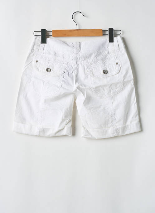 Short fermeture zippée sous rabat boutonné taille normale blanc MEXX femme