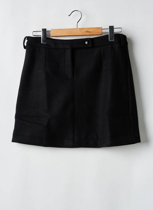 Jupe courte coupe droite noir CALIE femme