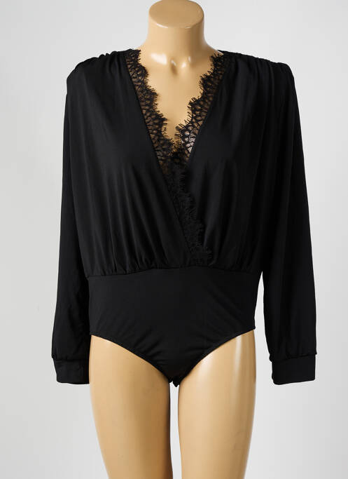Body stretch manches longues noir AMY&CLO femme