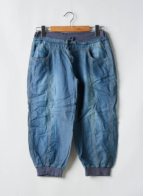 Pantacourt bleu MISS CHIC pour femme