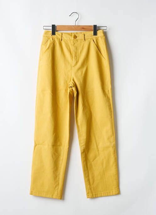 Pantalon chino jaune REIKO pour femme