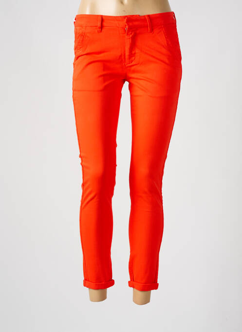 Pantalon chino orange clair REIKO pour femme