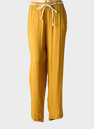 Pantalon droit taille basse jaune GRIFFON femme