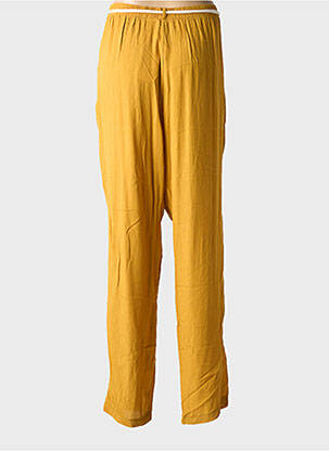 Pantalon droit taille basse jaune GRIFFON femme