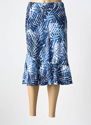 Jupe mi-longue taille normale bleu GRIFFON femme