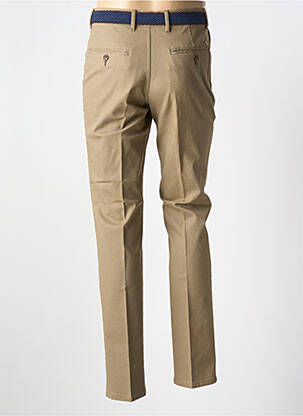 Pantalon chino stretch taille normale marron LCDN homme