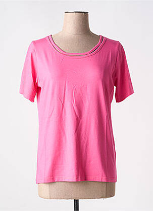T-shirt stretch manches courtes rose TELMAIL femme