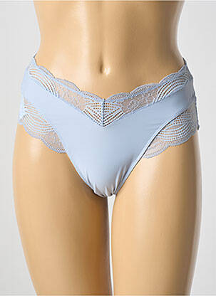 Culotte tissage satiné bleu TRIUMPH femme