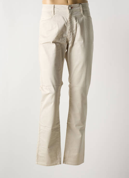 Pantalon droit beige LA CIBLE ROUGE pour femme