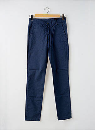 Pantalon chino poches bleu LA CIBLE ROUGE homme