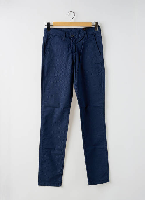 Pantalon chino bleu LA CIBLE ROUGE pour homme