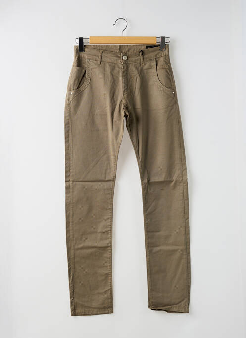 Pantalon slim beige LA CIBLE ROUGE pour homme