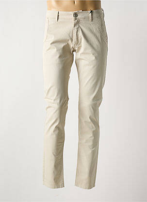 Pantalon chino poches beige LA CIBLE ROUGE homme