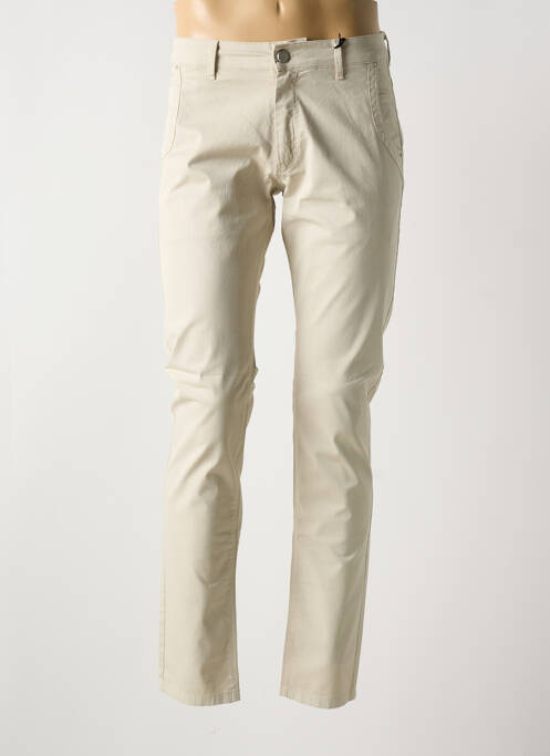 Pantalon chino beige LA CIBLE ROUGE pour homme