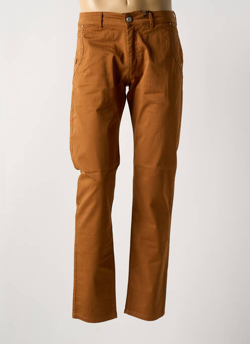 Pantalon chino marron LA CIBLE ROUGE pour homme