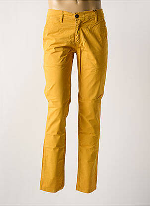 Pantalon chino jaune LA CIBLE ROUGE pour homme