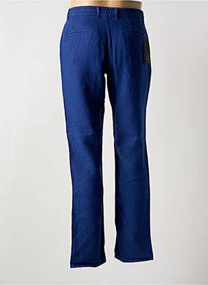 Pantalon slim fermeture zippée sous rabat boutonné bleu LA CIBLE ROUGE homme