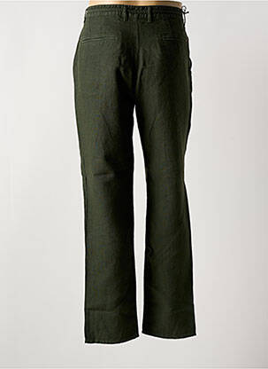 Pantalon slim fermeture zippée sous rabat boutonné vert LA CIBLE ROUGE homme