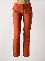Pantalon slim fermeture zippée sous rabat boutonné orange LA CIBLE ROUGE homme